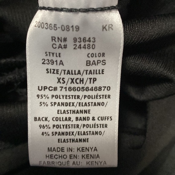 Zip Front Jacket - Cherokee Infinity - Antimicrobial 2391A Sz XS black - Picture 15 of 16